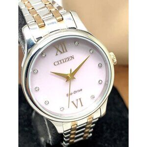 Citizen Women's Watch EM0897-51Y Eco Drive Mother of Pearl Dial Two Tone…